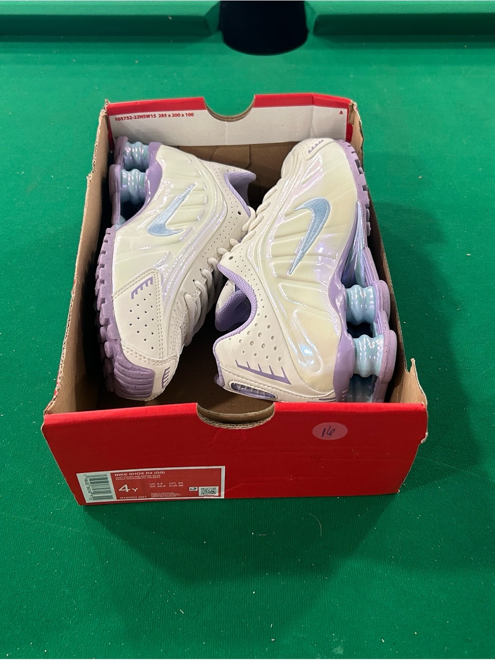 Nike Kids' Lilac & White Shox-Style Sneakers